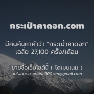 ขายโดเมนเนมนี้ กระเป๋าคาดอก.com